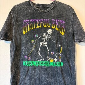 Grateful Dead Black Tie-Dye Short Sleeve Tee